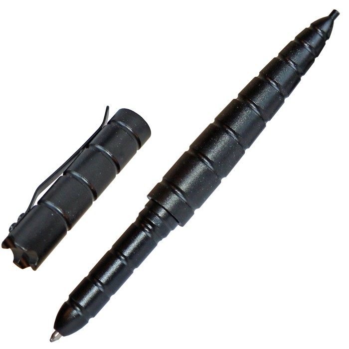 Tactical Pen, ballpoint pen with cap, crown design,